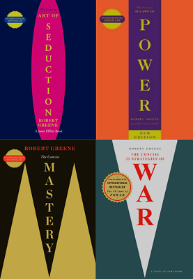 #ad Robert Greene 4 Book Set Concise 48 Laws of Power Mastery Art Of SeductionWAR $22.39