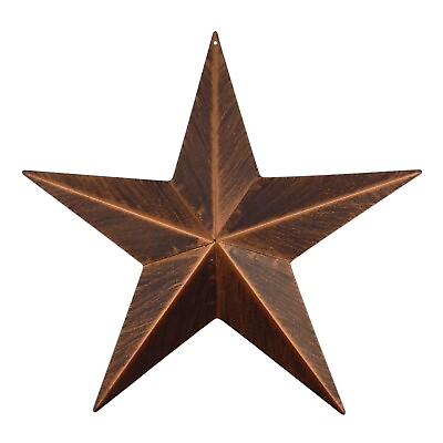#ad Rustic Texas Metal Barn Star Wall Decor Light Weight Brushed Copper 11 1 2 inch $16.95