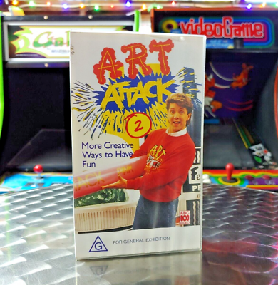 #ad Art Attack 2 1995 ABC For Kids VHS Video Tape AU $19.90