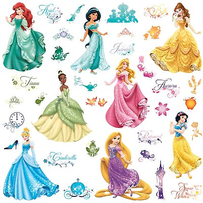 #ad Princess Wall Stickers Cartoon Character Stickers for Baby Kids Nursery Bedroom $24.79