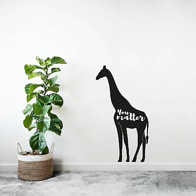 #ad You Matter Quote Giraffe Animal Wall Art Stickers for Kids Home Room Decals $10.00