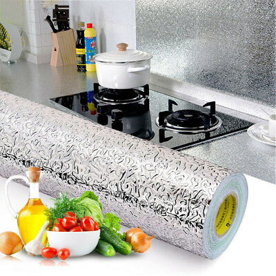 #ad #ad Waterproof Oil proof Self Adhesive Aluminum Foil Wall Sticker Home Kitchen Decor $7.30