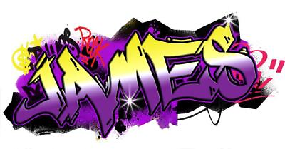 #ad Graffiti PERSONALIZED NAME Decal WALL STICKER Home Decor Mural Street Art WP165 $12.41