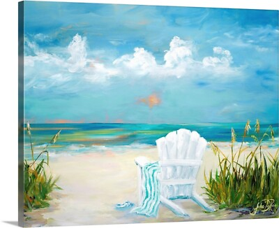 #ad Beach Scene II Canvas Wall Art Print Coastal Home Decor $309.99