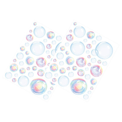 #ad 2 sheets of Bubbles Wall Stickers Removable Wall Art Decals Decoration Bathroom $6.48