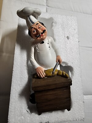 #ad #ad Chef Statue Figurine Decoration Home Decor Kitchen Restaurant Table Piece $19.19