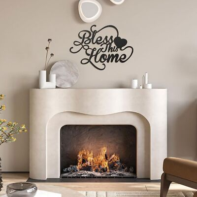 #ad 16*11.6 Inch Bless This Home Sign Living Room AU $20.58