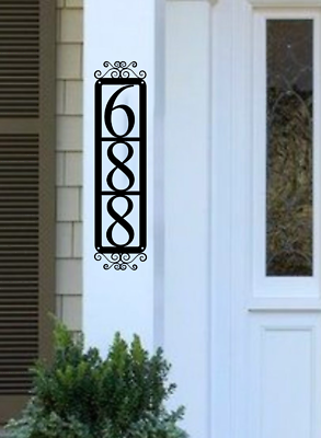 #ad #ad House Number SignMetal Address Sign Address Plaque Home Number SignCustom $26.24