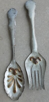 #ad #ad METAL SPOON AND FORK WALL HANGING DECOR FARMHOUSE KITCHEN 21 INCHES NEW $29.99