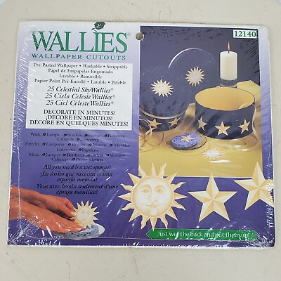 #ad Wallies Celestial Sky Sun Star Kitchen Wall Decor 25 Decals $6.00