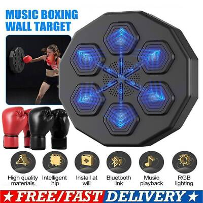 #ad Electronic Wall Target Sandbag Training Music Boxing Machine Sports Home🥇 $11.99