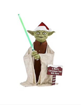 #ad 3.5 Ft. Animated LED Seasonal Yoda Christmas Decor $149.99
