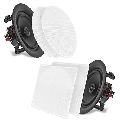 #ad Pyle 10quot; In Wall In Ceiling Dual Stereo Speakers 250W 2 Way Pair PDIC106 $101.99