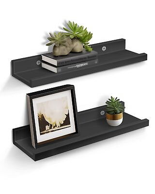 #ad #ad 2 Pack 16 Inch Wooden Floating Shelves for Wall Living Room Bedroom Decor $28.42