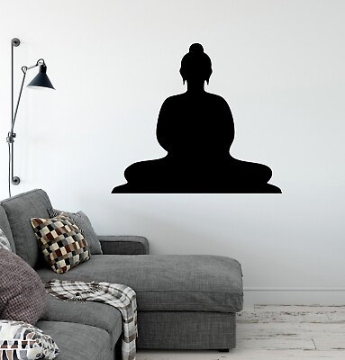#ad Buddha Vinyl Wall Decal Meditation Religion Buddhism Yoga Stickers Mural k192 $20.99