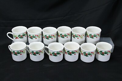 #ad Target Home Christmas Charm Holly Berry Cups Lot of 12 $49.99
