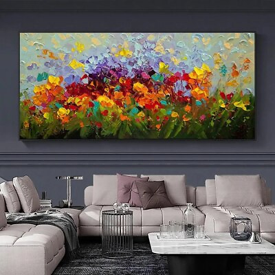 #ad Abstract Colorful Flower Landscape Canvas Painting Wall Art Picture Canvas Mural $13.15