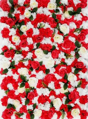 #ad 12 Panels Set 3D Artificial Flower 8ft x4ft Wall Party Home Store Photo Decor C3 $199.00