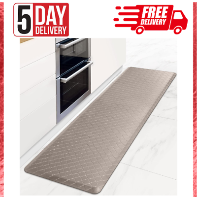 #ad New Kitchen Mat Cushioned Anti Fatigue Floor Mat Non Slip Heavy Duty Home Hotel $106.94