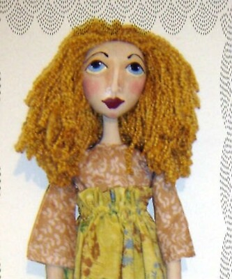 #ad Cloth Doll PATTERN Folk Art Doll Pattern Primitive Art Doll $9.95