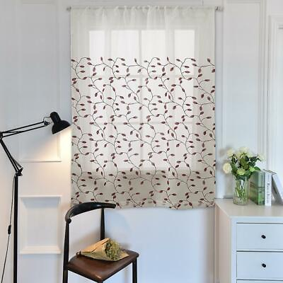 #ad Embroidery Adjustable Curtain Balloon Curtains for Kitchen $15.18