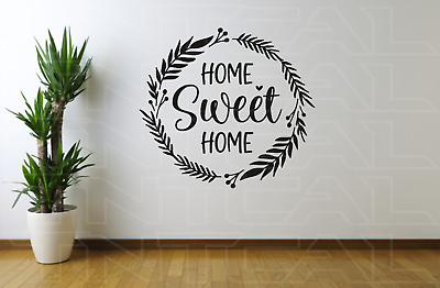 #ad HOME SWEET HOME Vinyl Home Decor Wall Art Quote Decal Sticker Family Love $18.21