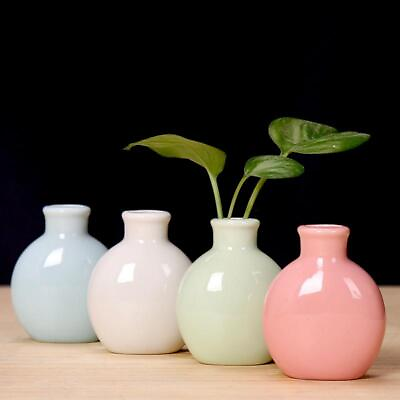 #ad Flower Vase Ceramic Multicolor Small Home Decor Modern Solid Bottle Free Stand $14.99