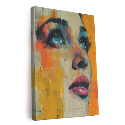 #ad Girl Printed Canvas Wall Art Perfect for Home Decor $49.99