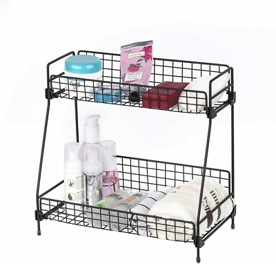 #ad #ad 2 Tier Kitchen and Shower Countertop Organizer Rack Storage Holder Container $15.92