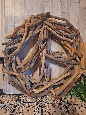#ad Peace Sign Driftwood Wall Decor Wreath Natural Decor Coastal Decor... $49.95