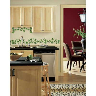 #ad 14 New PAINTERLY IVY Wall Decals Kitchen LEAVES VINES Room Home Decor Stickers $15.99