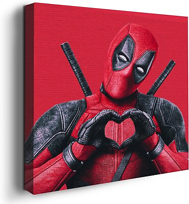 #ad Dead Pool Wall Art Canvas Decor Theme HD Printed amp; Wooden Framed for Gift $26.99