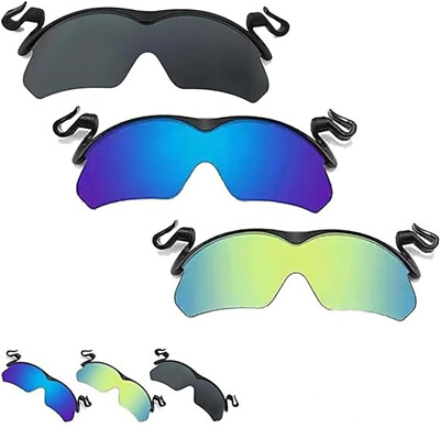 #ad #ad Clip Cap Sports Sunglasses Mens Clip on Sunglasses for Fishing Biking Hiking $11.29