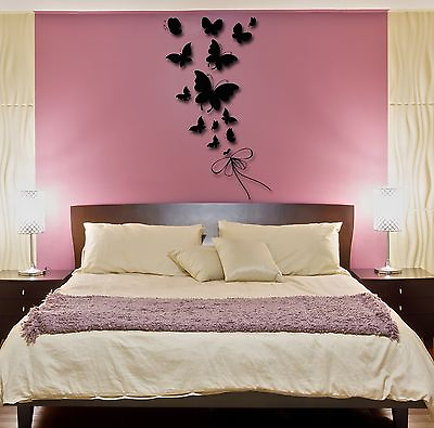 #ad Wall Stickers Vinyl Decal Butterfly Very Romantic Decor For Bedroom z1759 $29.99