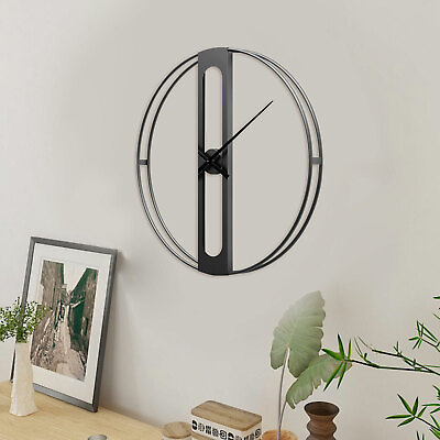 #ad Minimalist Wall Clock Modern Large Metal Minimalist Home Wall Clock $26.60