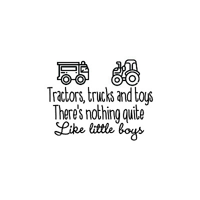 #ad Vinyl Wall Art Decals Tractors Trucks And Toys There’s Nothing Quite Like Litt $13.49