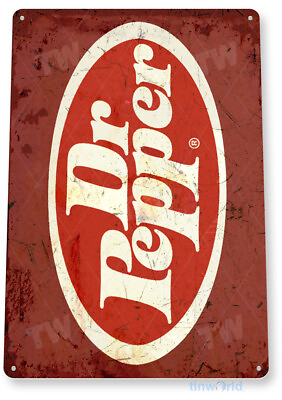 TIN SIGN Dr Pepper Old Metal Décor Wall Art Kitchen Store Bar A775 $9.50