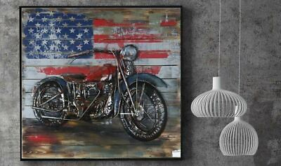 #ad Harley Davidsonamp; reg; Evolution Motorcycle Metal Wall Art 3 D Graphic Figurine $199.50