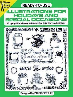 #ad Ready to Use Illustrations for Holidays and Special Occasions Dover Cl GOOD $3.67