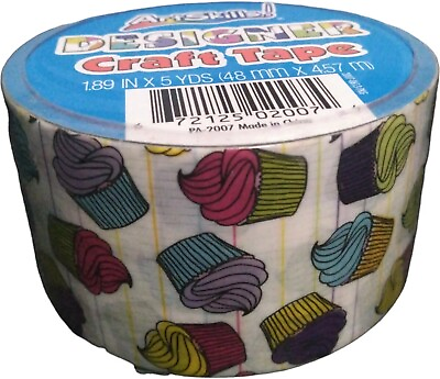 #ad Cupcakes Duct Craft Tape ART Skills Multicolor 189quot;x5YDS Birthday Celebrate Fun $5.25