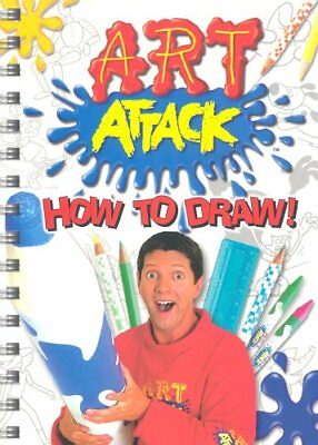 #ad quot;Art Attackquot;: How to Draw Spiral bound Book The Fast Free Shipping $6.02
