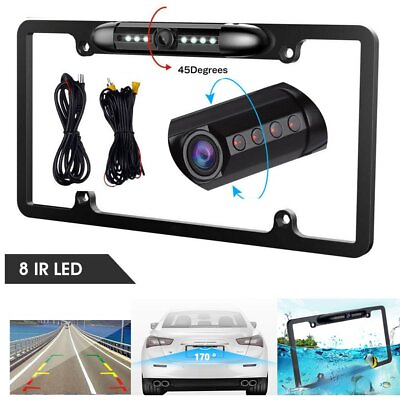 #ad Car Rear View Backup Camera Parking IR LED Night Vision License Plate Frame CMOS $21.99