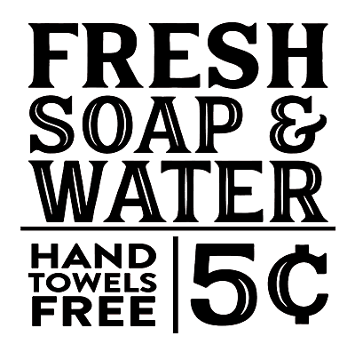 #ad Fresh Soap amp; Water Vinyl Decal Sticker For Home Bathroom Wall Decor Choice a401 $4.24