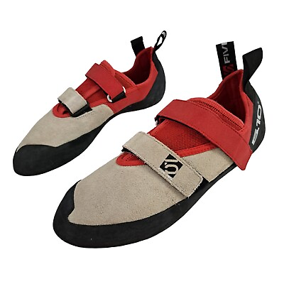 #ad Five Ten Wall Master Climbing Shoes Mens US 11.5 Red Beige Black Stealth Rubber $52.88