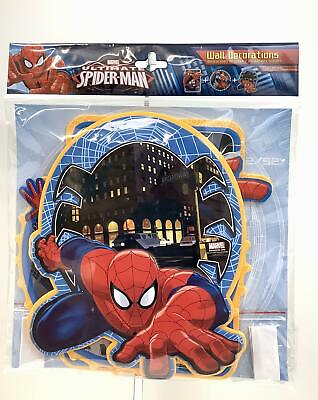 #ad Pack Of 3 Marvel Spiderman Soft amp; Washable Foam Wall Decorations Peel and Place $10.99