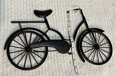 #ad vintage metal bicycle Bike Hanging wall art Bronze Tone 18” L $25.00