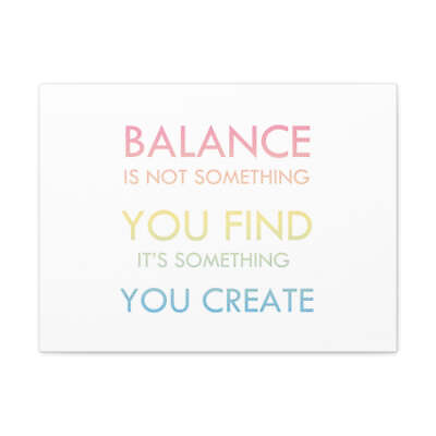 #ad #ad Inspirational Wall Art Create Balance Motivation Wall Decor for Home Office Gym $114.99