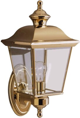 #ad #ad Kichler 9713PB Bay Shore 1 Light 20quot; Large Outdoor Wall in Polished Brass $327.00