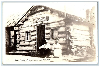 #ad Mr amp; Mrs. Wegmann At Home Lake Itasca Post Office Minnesota RPPC Photo Postcard $14.98