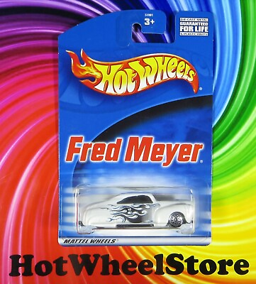 #ad 2002 Hot Wheels FRED MEYER EXCLUSIVE White TAIL DRAGGER HW78 041424 $3.95